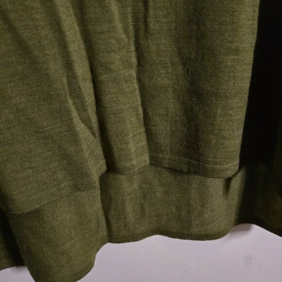 Eileen Fisher 100% Italian Merino Wool Sage Green Cowl Neck Sweater Size S - Picture 4 of 7